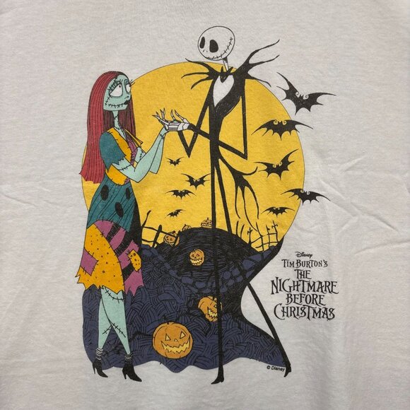 The Nightmare Before Christmas Jack and Sally T-Shirt Size XXL - Picture 2 of 4